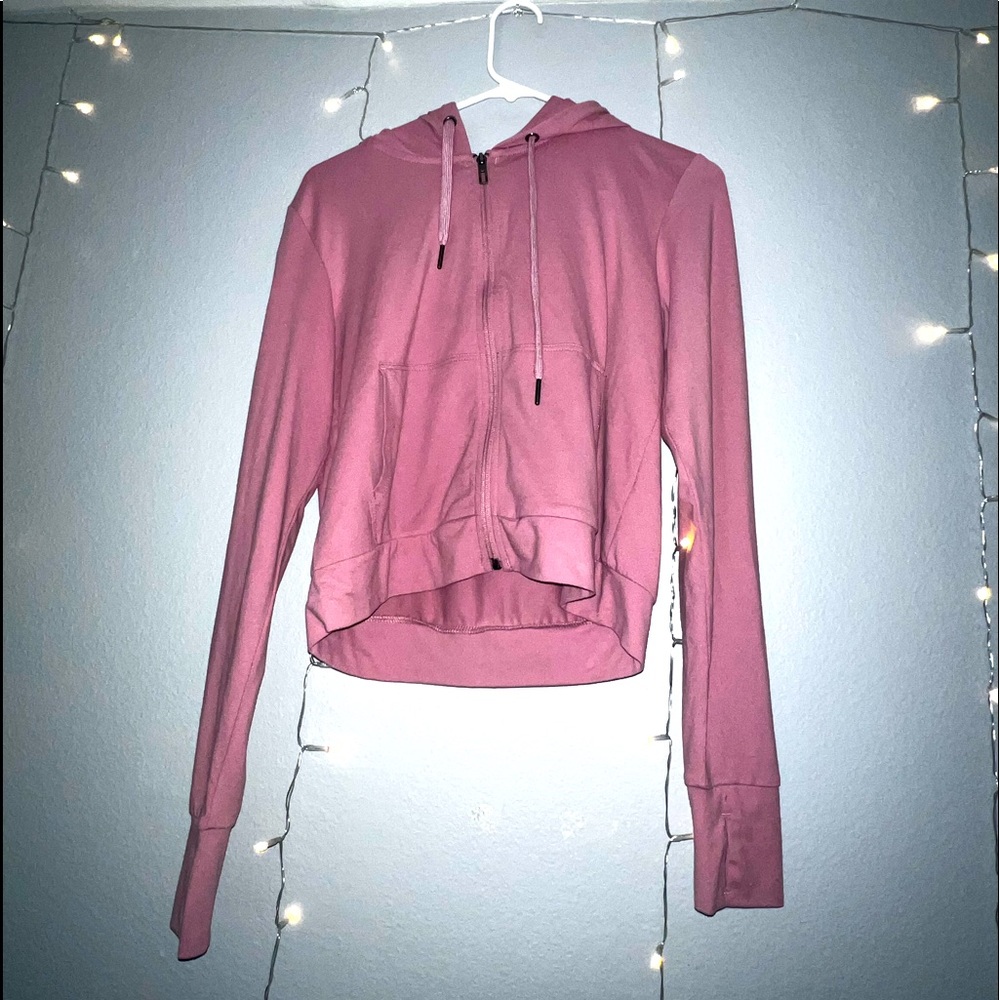 Pink zip up